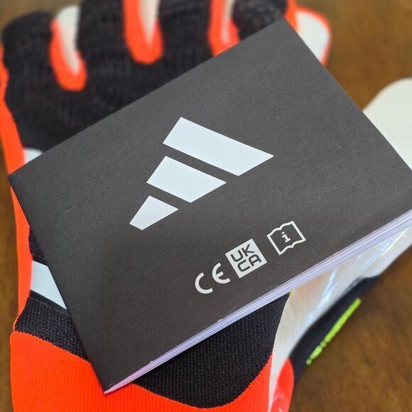 Adidas Predator Goalkeeper Pro Gloves FSP Black Orange White Texturized Size 8.5 - Picture 5 of 16